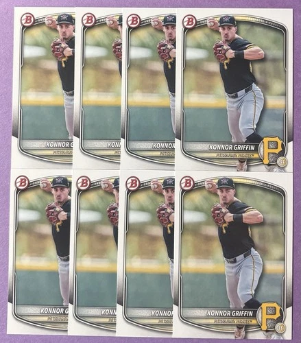 (8) 2025 Bowman Draft Konnor Griffin Card Lot #BD-102 Pittsburgh Pirates RC