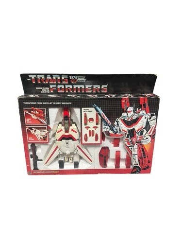 Vintage 1984 Transformers  Jetfire G1 with Box, Inserts