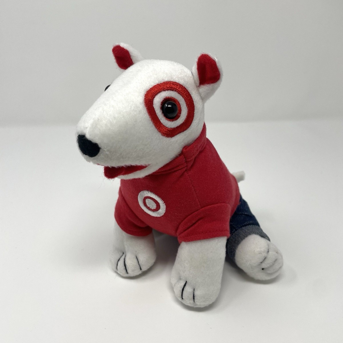 Target Bullseye Plush Dog Red Blue Jeans Limited Edition 2020