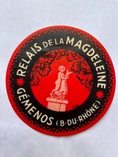Vintage HOTEL RELAIS DE LA MAGDELEINE Decal Gemenos (B-DU-RHONE), France 4x4