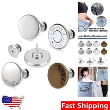 Versatile 8 Set Jean Button Tighteners - No Tool Needed for Quick Adjustments