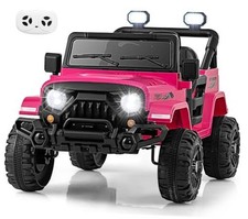 Ride on Truck, 12V Battery Powered Electric Vehicle for Kids with Remote Pink