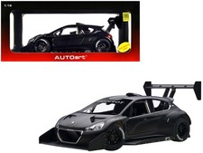 Autoart AA81356 2013 Peugeot 208 T16 Pikes Peak Race Car Plain Black 1/18