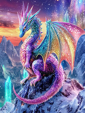 5D Diamond Painting Kits for Adults Beginners Dragon Diamond Art Kits for Adoult
