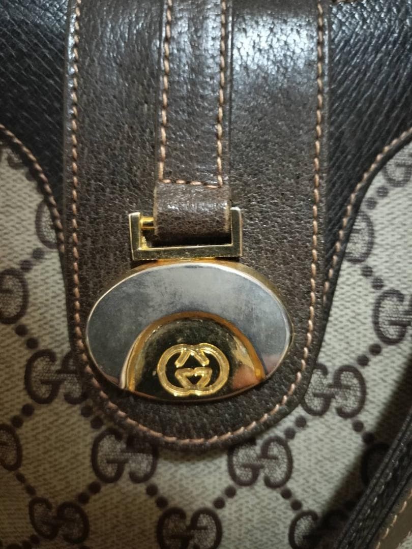 GUCCI Pre-Owned Old Shoulder Bag Gg Pattern Pvc — image 3