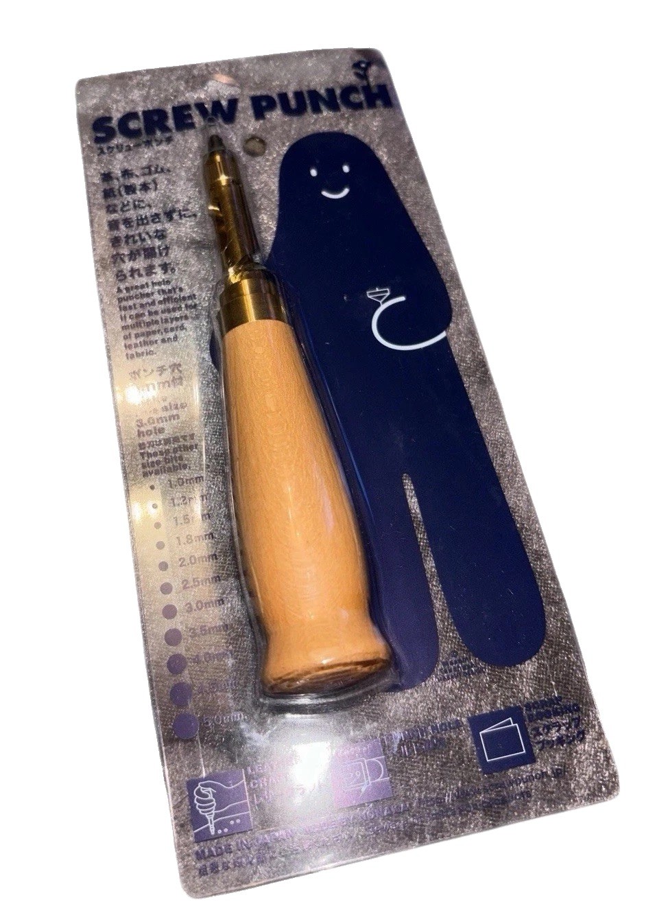 SCREW PUNCH NONAKA Bookbinding Leather Fabric Sealed Free Tracked pp Uk Seller