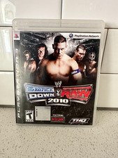 WWE SmackDown vs. Raw 2010 (PlayStation 3, 2009) with case, game, manual