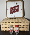 Vintage Schlitz Beer Lighted Clock Pearl Beer Salt Pepper Shakers Bar Decor Lot