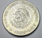 Photo of a 1960 Mexico 10 Pesos Silver from an eBay listing that sold on Jun 15, 2026