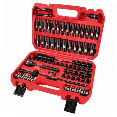 1/4'' Impact Socket Set 83 Pieces, 83-Piece 1/4'' Drive Impact Socket Set