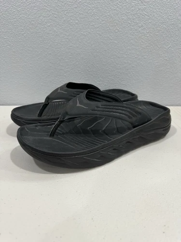 Sandali infradito Hoka One One ORA recupero uomo taglia 12 neri casual infradito infradito