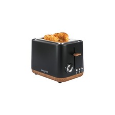 Salter Toronto 2-Slice Toaster – Wide Slots, 6 Levels, Defrost, 815W, Black