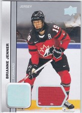 2023 UD TEAM CANADA WOMEN..BRIANNE JENNER..JERSEY..CARD # 54..FREE COMBINED SHIP