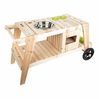 Legler small foot MatschküChe Outdoorspielzeug Holzspielzeug Ab 3 Jahre Holz