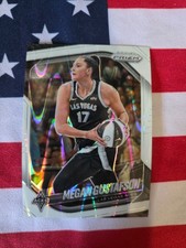2025 Prizm WNBA Megan Gustafson White Seismic Prizm Mega Box Exclusive #49 Aces