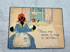 1930's Historical Culinary Vintage Recipe/Greeting/ Card Artifact Adorable