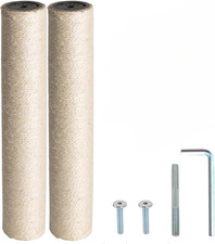 Replacement Sisal Post for Scratching Posts, Cat Trees and Cat Towers, 3.5 In