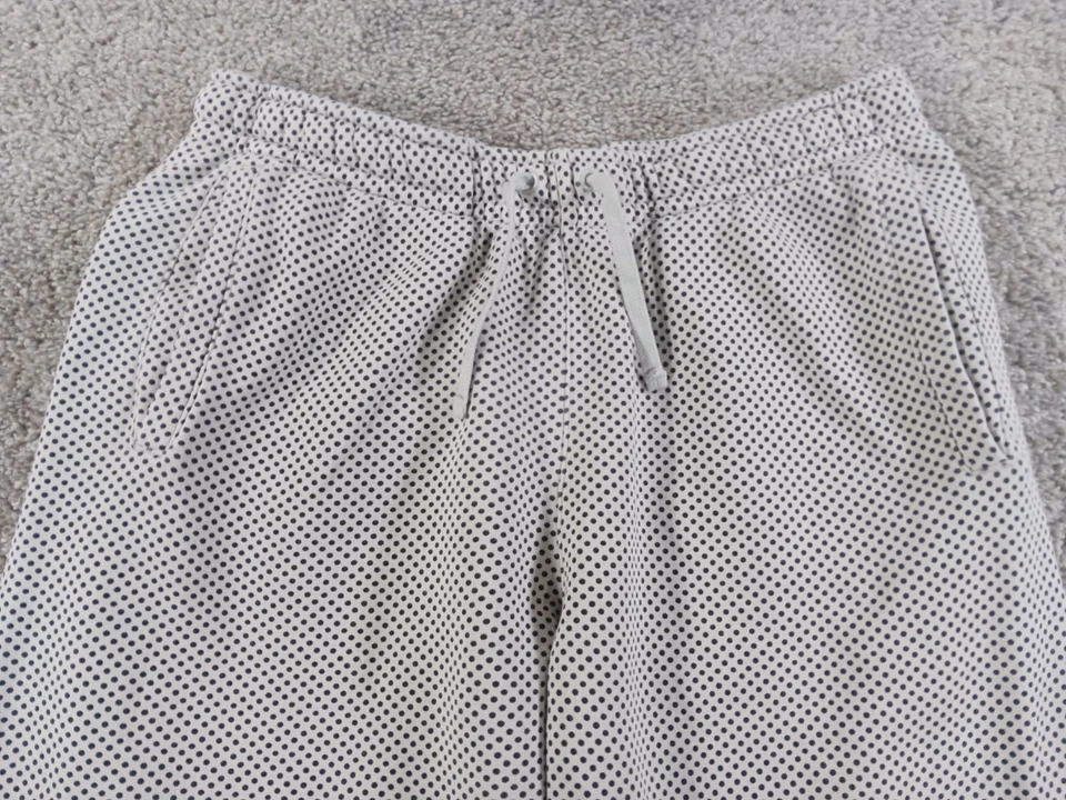 耐克大号男式运动短裤灰色黑色波点棉混纺抽绳 — 第 2/4 张图片