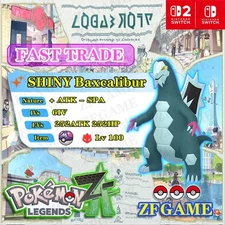 ✨6IV SHINY Baxcalibur + EVS 🚀 POKEMON LEGENDS ZA ✨Online delivery⚡ALPHA