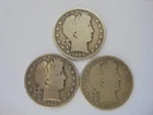1900,1903-O,1904 Lot Of 3 Barber Half dollar G+ 90% silver over 1TOZ