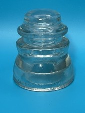 Vintage Armstrong DP1 69 61 Clear Glass Electrical Insulator Made in USA