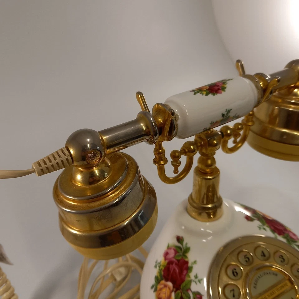 Vintage Royal Albert Old Country Roses Telephone Collectible Floral Untested - Image 2 of 4