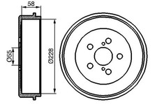 Tambour de frein Toyota AVENSIS
