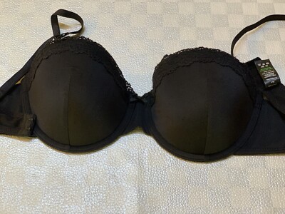 Matalan Black Padded Underwired Bra size 32D