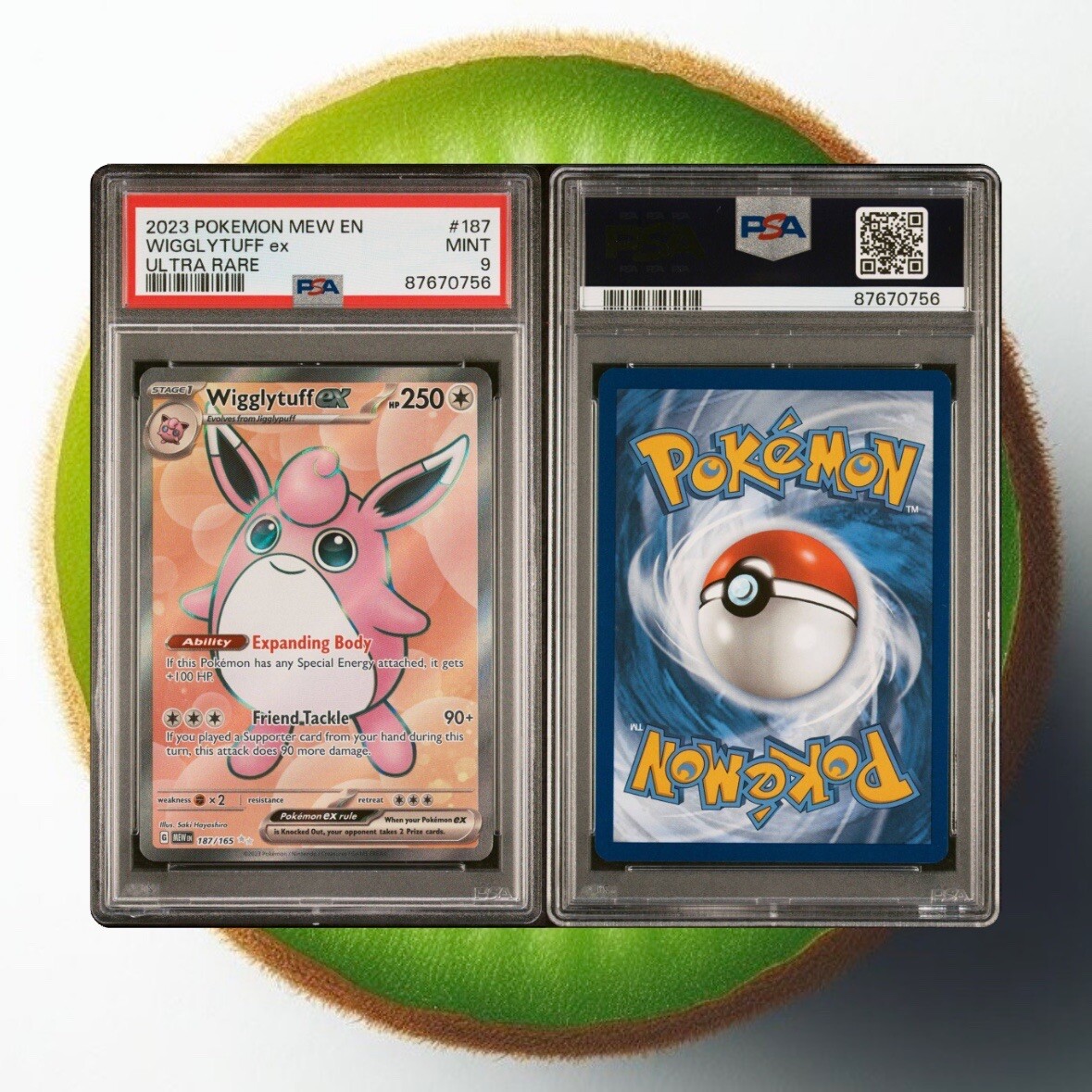 PSA 9 Wigglytuff ex Holographic Full Art Ultra Rare 187/165 Pokémon TCG 151
