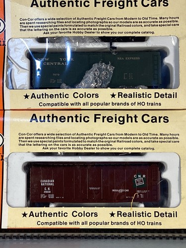 Con-Cor 2 Kits HO PS-1 NYC Express Car #7079 y CN PD Box Car #29038, Nuevo de Lote Antiguo | Zustand: New