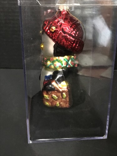 Fabulous Home Holiday Handcrafted Glass Ornament Penguin 5 Inches - Picture 5 of 6