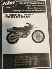KTM 125/175/250/400 1977 - Catalogo pezzi di ricambio ed esplosi telaio