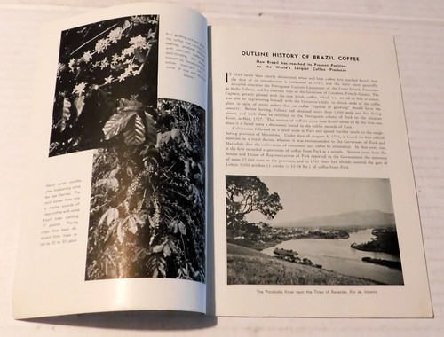 BRAZIL COFFEE IN WORD AND PICTURE - 1939 NEW YORK WORLDS FAIR - 1ST ED. - Picture 2 of 4