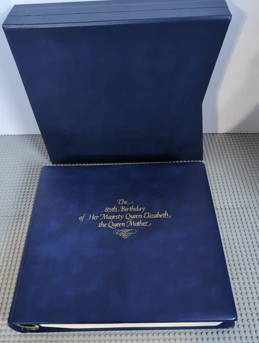 Queen Elizabeth 85th Birthday Stamp Album, First Day of Issues, British Empire