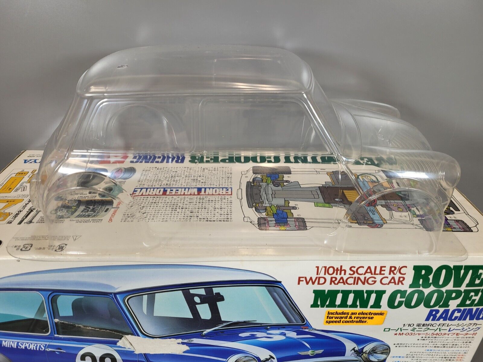 New Built Tamiya 1/10 R/C Rover Mini Cooper Racing FF M-03 Kit