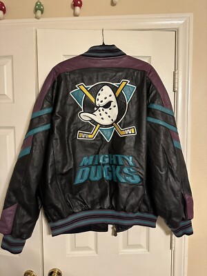 Starter Jacket Mighty Ducks Varsity Jacket Purple Anaheim Ducks