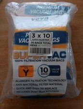 30 Pack KIRBY Veva Vacuum Bags Style Y HEPAVAC Filter Hepa Vac Bags Sentria