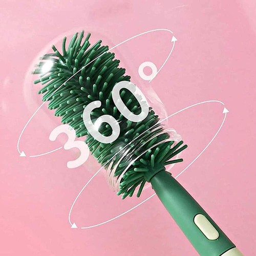 Vibe Geeks 3 in 1 Silicone Bottle and Teat Cleaning Brush - Blue - Picture 11 of 15