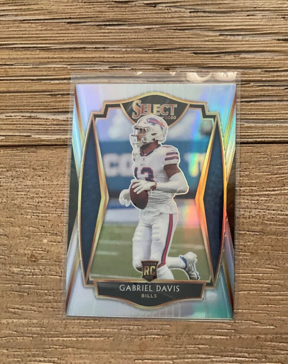 2020 Panini Select Football Gabriel Davis Premier Level Silver Prizm #182 Bills