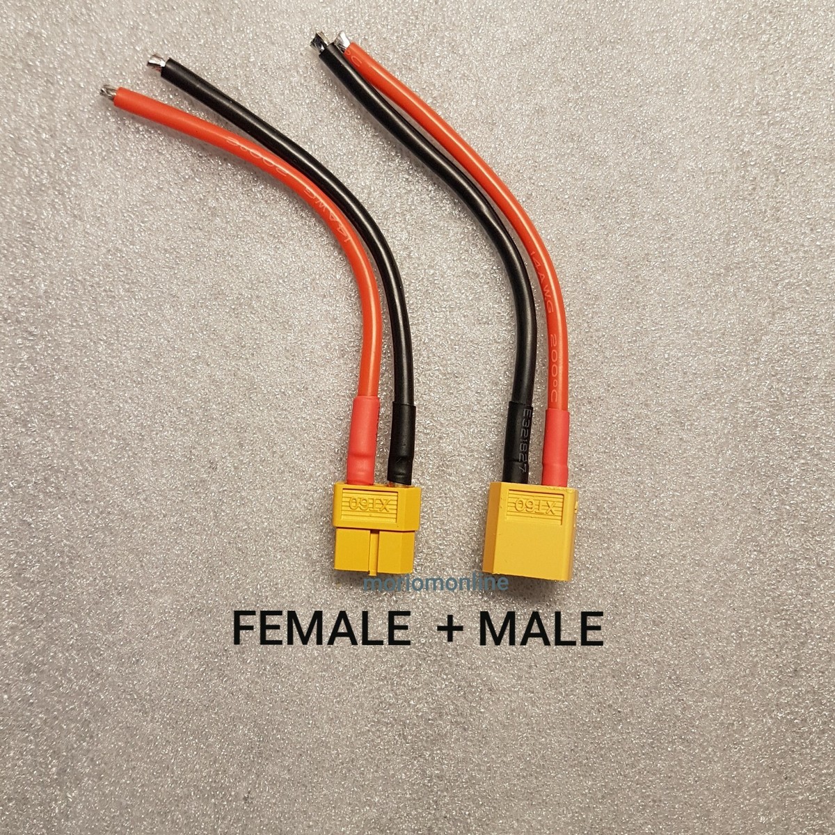 Mardatt 73 Pz XT60/EC3/T-Plug Deans Maschio Femmina Connettori Adattatore con Tubo termorestringente e 14 AWG Silicone Wire & Stripper per RC Caricabatteria ESC Accessori Motore