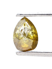 0.47ctw Diamond Pear Shape Rosecut Natural Loose Diamond For Engagement Ring