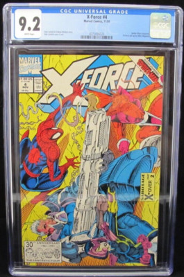 X-Force #4 Marvel Comics CGC 9.2 3rd Appearance Of Deadpool Spider-man Crossover