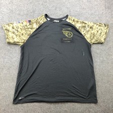 Tennessee Titans Shirt Men 2XL Black Camo Salute To Service Team Issued