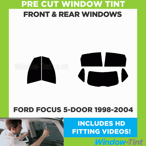 For Ford Focus 5-door Hatchback 1998-04 Full Pre Cut Window Tint Kit Car Film - Picture 2 of 10