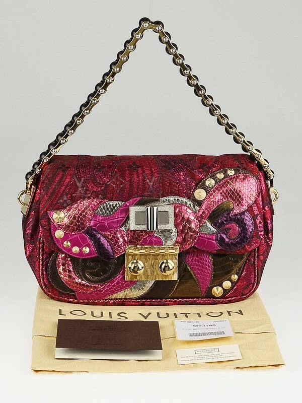 Bolso Calliope LOUIS VUITTON Edición Limitada Rosa Monograma Brocado