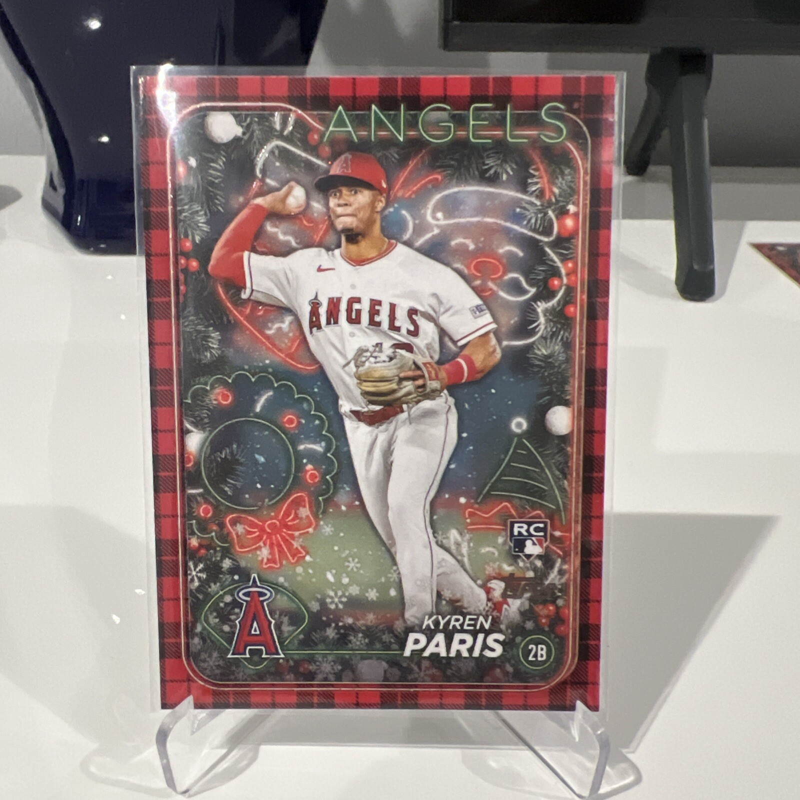 2024 Topps Holiday Red Black plaid advent calendar exclusive Kyren Paris Rc