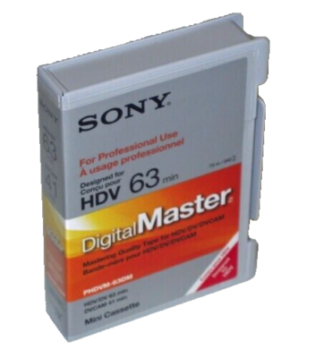 Sony Digital Master PHDVM-63DM Mini DV HDV DVCAM tape for Pro HD