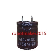 2 Pins 82uf 82mfd 450V 22 25 Electrolytic Capacitor CD298 series 105 Brand New