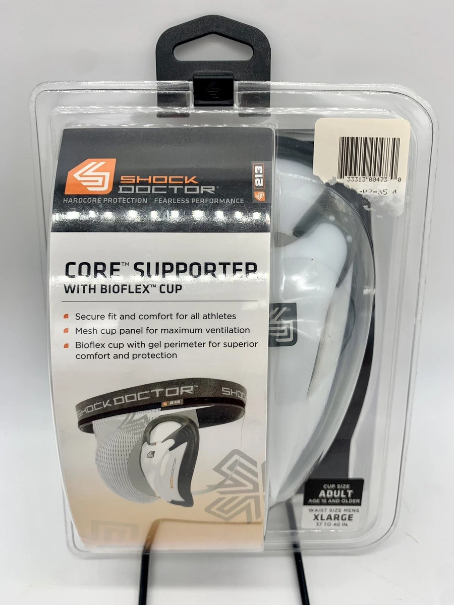 New Shock Doctor Core Supporter with Bioflex Cup Adult XL NIP