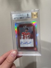 Patrick Mahomes 2019 Panini Donruss Optic Elite Series Auto /15 💎 BGS 9 10 Auto